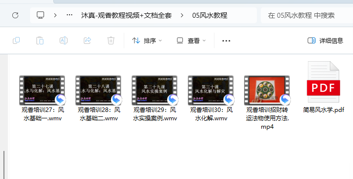 [观香]沐真-观香教程视频+文档全套