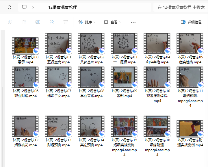 [观香]沐真-观香教程视频+文档全套