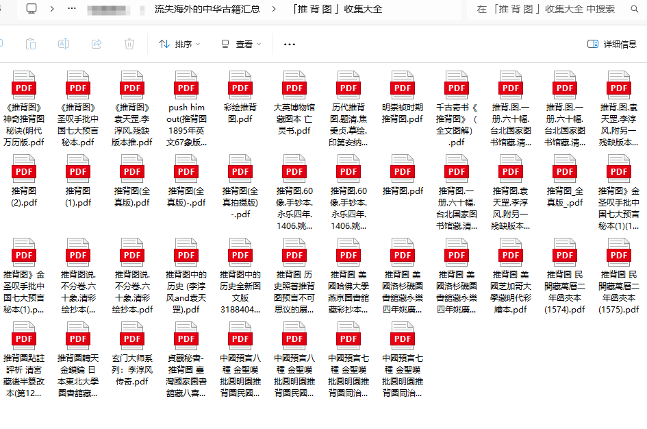 [流失海外的中华古籍汇总]「推 背 图 」收集大全