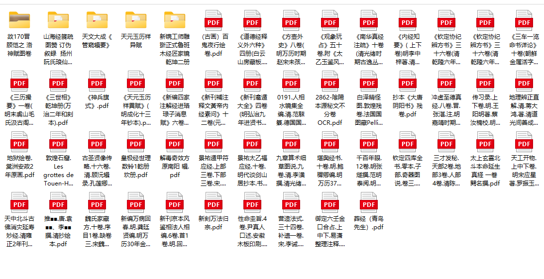[流失海外的中华古籍汇总]古籍「道家，佛家，易经，天文地理等」