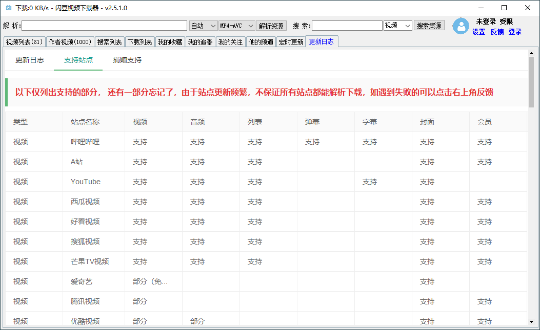 闪豆多平台视频下载器v2026.07.13绿色版