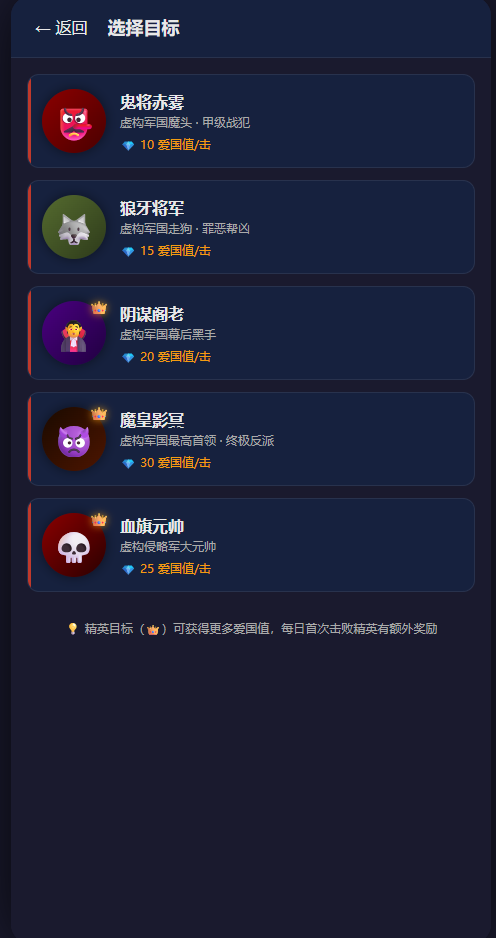 铁血卫国 · 驱逐军国魔 网页游戏 铁血卫国 — 爱国主义互动教育游戏源码 | H5+微信小程序+后端全栈项目 .. ...