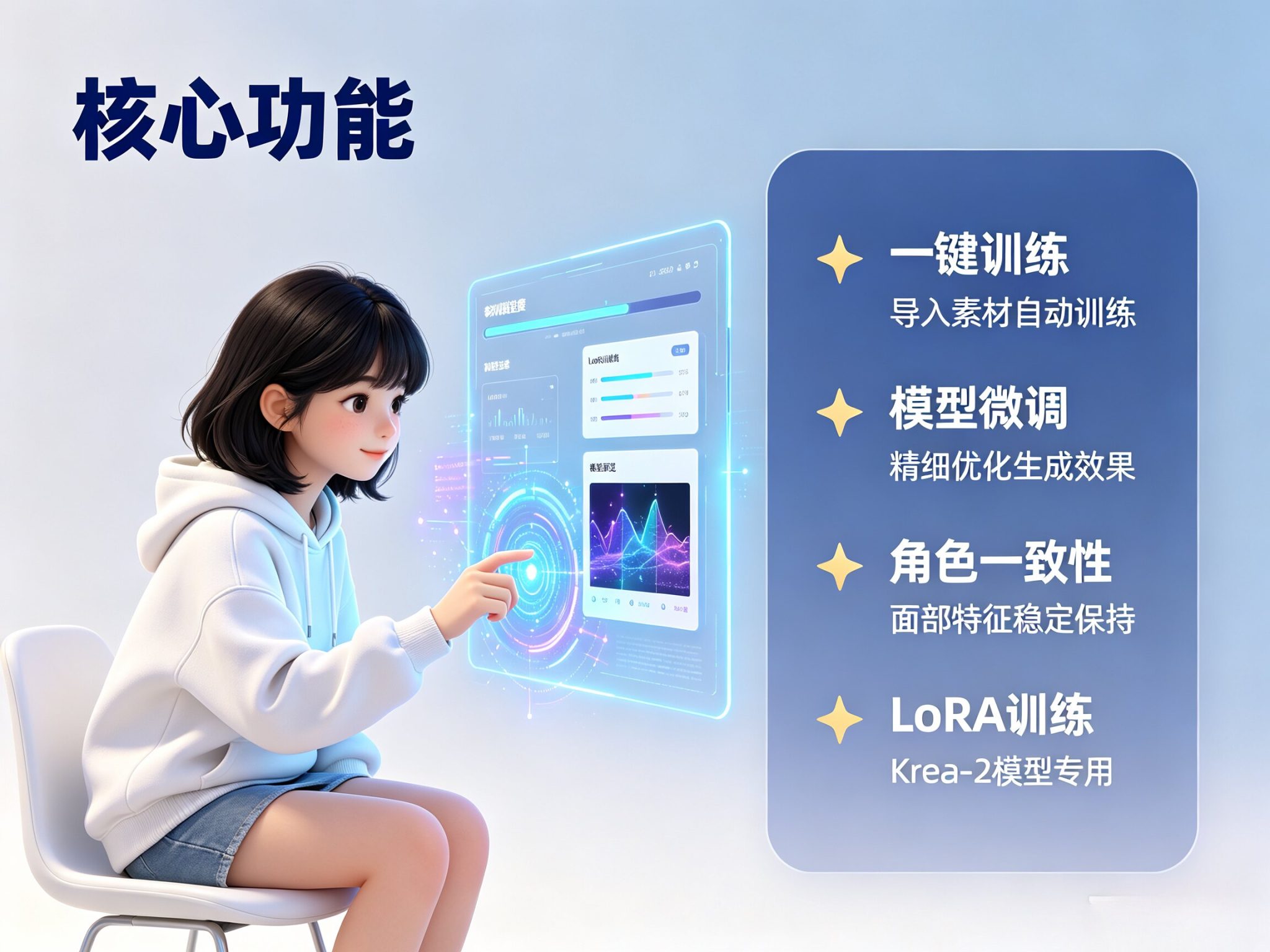 Krea-2模型训练器 一键训练LoRA 角色一致性微调 本地绿色免配置