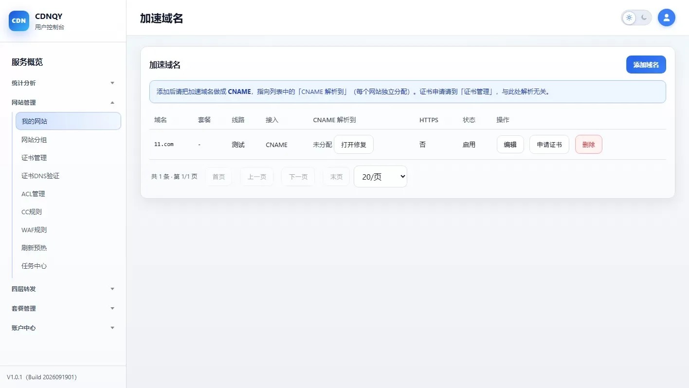 PHP版CDN系统源码,全新CDNQY系统源码