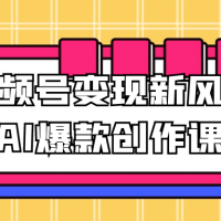视频号变现新风口AI爆款创作课