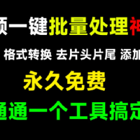 视频格式一键批量处理工具
