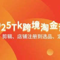 2025Tk跨境淘金课：涵盖养号、剪辑、店铺注册到选品、定价、营销等