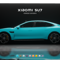 小米汽车SU7全色系H5自适应展示源码