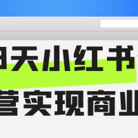 28天小红书特训营实现商业化