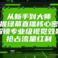 从新手到大师，掌握绿幕直播核心密码！解锁专业级视觉效果，抢占流量红利！