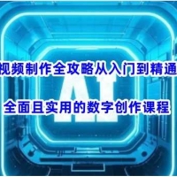 AI与视频制作全攻略从入门到精通实战，全面且实用的数字创作课程