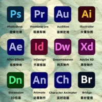 Adobe最新全家桶，+MAC系统+Windows系统+教程 软件+课程 PS、PR、LR、AE、AU、AI等等