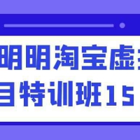 陆明明淘宝虚拟项目特训班15.0