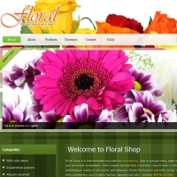 漂亮的鲜花商城网站模板下载 英文网页