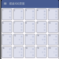 “观音100灵签”是一款基于传统文化设计的手机应用，旨在通过观音灵签的形式，为用户提供心灵的指引和智慧。