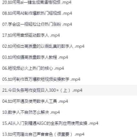 AI数字制作视频超级变现实操课