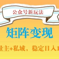 公众号软件玩法私域引流网盘拉新，多种变现，稳定日入1000（揭秘）