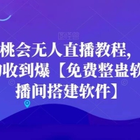 天庭蟠桃会无人直播教程，无人值守礼物收到爆【免费整蛊软件+直播间搭建软件】