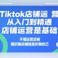 Tiktok店铺运营从入门到精通店铺运营基础