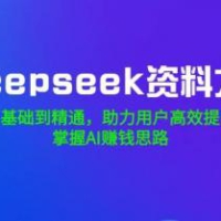 Deepseek资料大全，从基础到精通，助力用户高效提问，掌握AI赚钱思路