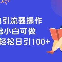 2024 引流骚操作，0 基础小白可做，单号轻松日引 100+