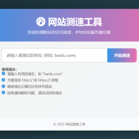 HTML源码 网站精准测速IP