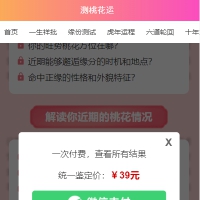 2022测桃花运网站系统源码