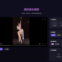 随机小姐姐视频页面HTML源码