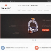 html珠宝首饰商城模板下载 小清新风格的英文网站
