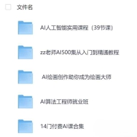 2025 AI人工智能课程精选 125GB