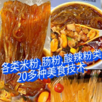 各类米粉，肠粉 酸辣粉类20多种美食技术教程