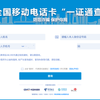 使用“一证通查”查询名下所有运营商电话卡