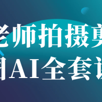 付老师拍摄剪辑修图AI全套课程