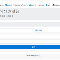 二级域名分发自助解析网站源码下载 二级域名分发系统源码