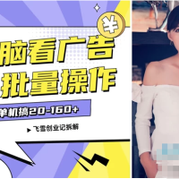 飞雪广告开启探索，2024年全新轻松项目，纯手机操作，每单10-160+，支持批量操作