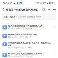 精品凉拌菜系列热卤系列课程