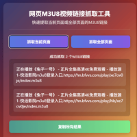 谷歌浏览器网页M3U8视频链接插件v1.1