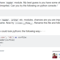 [python]学习Python csv模块遇到AttributeError: module 'csv' has no attri...