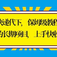 快递代下保姆级教程，真正的长期项目，上手快收入稳【实操+渠道】