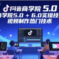 抖音商学院5.0+6.0实操技术视频制作热门技术