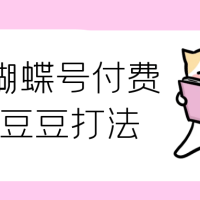 2025蝴蝶号付费投流豆豆打法