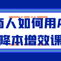 电商人如何用Ai工具降本增效课程