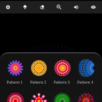 万花筒曼陀罗图案创作的手机软件。它的核心功能是提供 360 度对称绘图