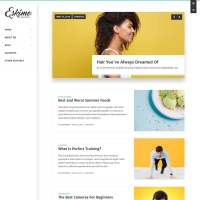 Bootstrap响应式摄影图片个人博客网站html模板