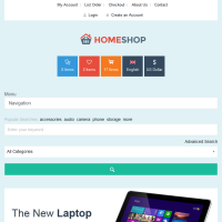 win8扁平化风格的电脑购物商城网站模板