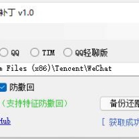 C#源码PC版微信/QQ/TIM防撤回自动打补丁软件RevokeMsgPatcher V1.81，V2.0源码C#源码