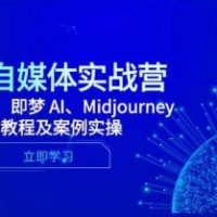 2025自媒体实战营，Deepseek、即梦 AI、Midjourney系统教程及案例实操