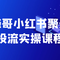 烽哥小红书聚光投流实操课程