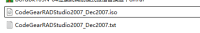 CodeGearRADStudio2007_Dec2007（大小4.2GB)
