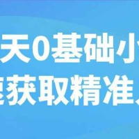 14天0基础小白快速获取精准人群